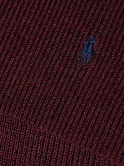 Peek & Cloppenburg Polo Ralph LaurenSchal Aus Wolle Mit Label-Stickerei In Bordeaux