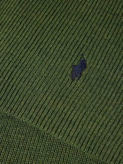 Peek & Cloppenburg Polo Ralph LaurenSchal Aus Wolle Mit Label-Stickerei In Oliv