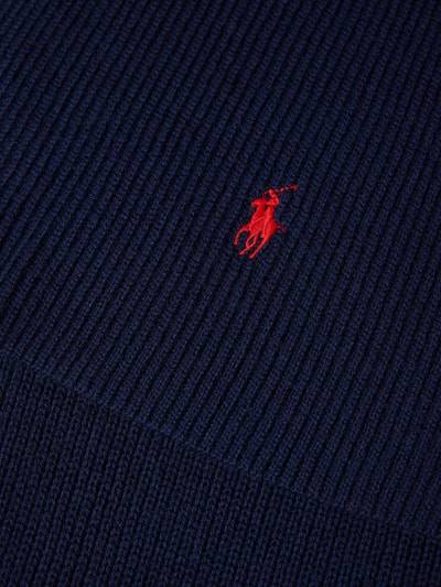 Peek & Cloppenburg Polo Ralph LaurenSchal Aus Wolle Mit Label-Stickerei In Marine