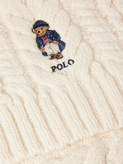 Peek & Cloppenburg Polo Ralph LaurenSchal Mit Label-Stickerei In Ecru