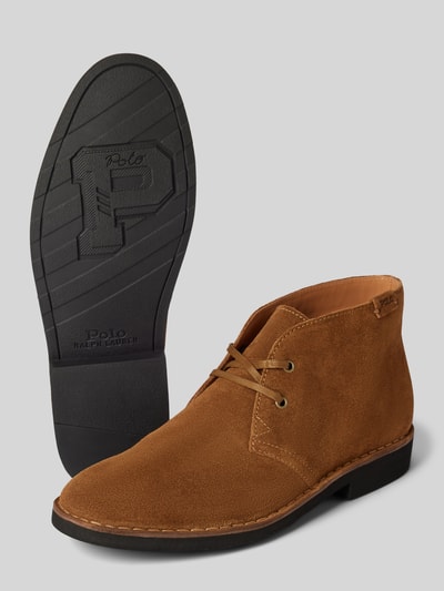 Peek & Cloppenburg Polo Ralph LaurenSchnürboots Aus Echtem Leder Modell 'TALAN' In Cognac