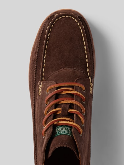 Peek & Cloppenburg Polo Ralph LaurenSchnürboots Aus Leder Mit Ziernaht Modell 'RANGER' In Dunkelbraun