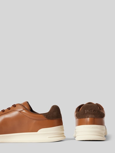 Peek & Cloppenburg Polo Ralph LaurenSneaker Aus Leder Mit Logo-Print In Cognac