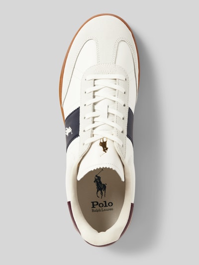 Peek & Cloppenburg Polo Ralph LaurenSneaker Aus Leder Mit Logo-Stitching Modell 'AERA' In Weiss