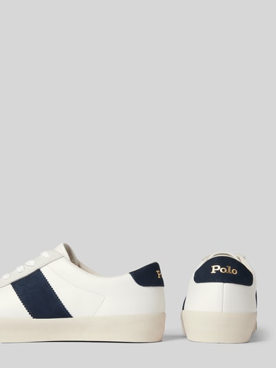 Peek & Cloppenburg Polo Ralph LaurenSneaker Aus Leder Mit Logo-Stitching Modell 'SAYER' In Weiss