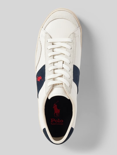 Peek & Cloppenburg Polo Ralph LaurenSneaker Aus Leder Mit Logo-Stitching Modell 'SAYER' In Weiss