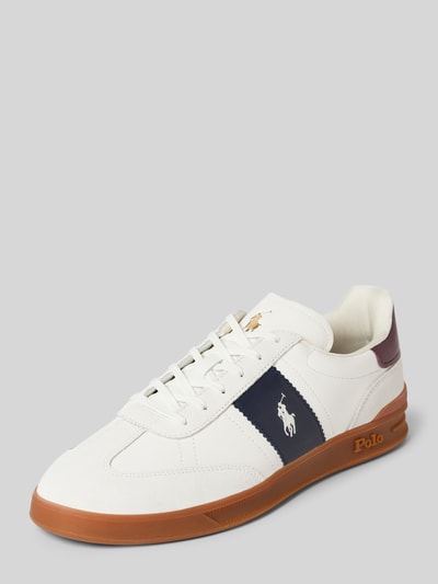 Peek & Cloppenburg Polo Ralph LaurenSneaker aus Leder mit Logo-Stitching Modell 'AERA' in weiss