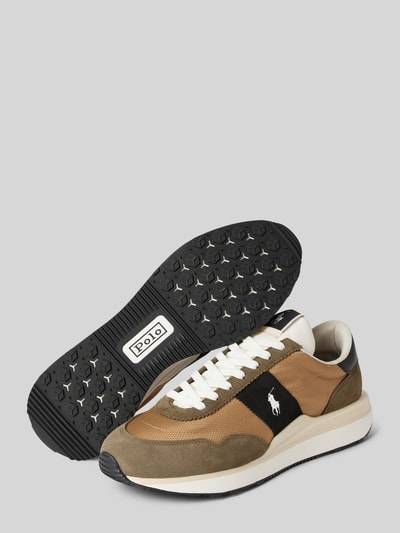 Peek & Cloppenburg Polo Ralph LaurenSneaker Mit Logo-Print Modell 'TRAIN 89' In Oliv