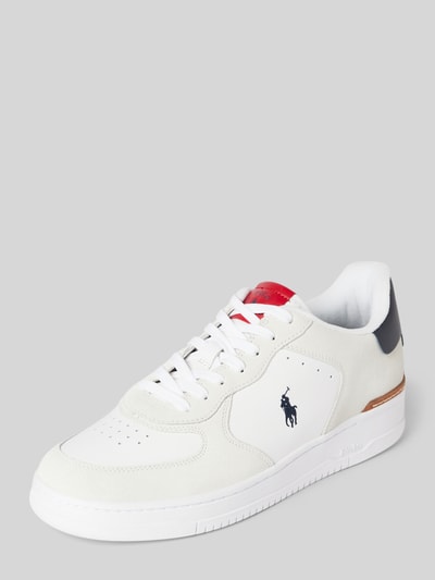 Peek & Cloppenburg Polo Ralph LaurenSneaker mit Logo-Stitching Modell 'MASTERS' in weiss
