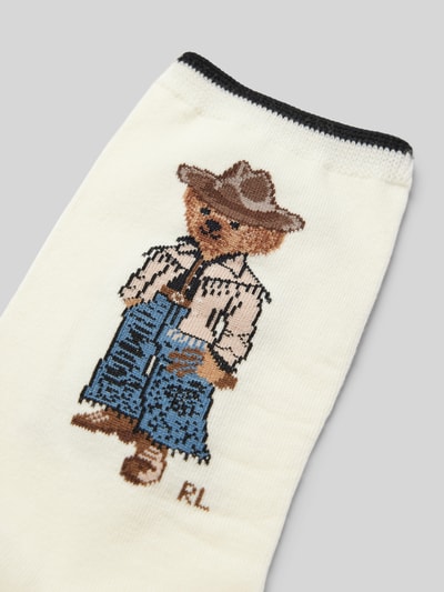 Peek & Cloppenburg Polo Ralph LaurenSocken Mit Motiv-Stitching In Offwhite