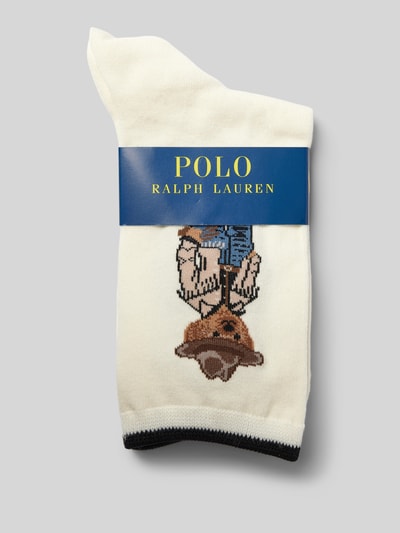Peek & Cloppenburg Polo Ralph LaurenSocken Mit Motiv-Stitching In Offwhite