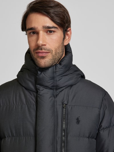 Peek & Cloppenburg Polo Ralph LaurenSteppjacke Mit Logo-Stitching In Anthrazit Melange