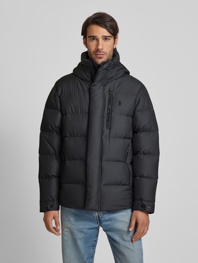 Peek & Cloppenburg Polo Ralph LaurenSteppjacke Mit Logo-Stitching In Anthrazit Melange