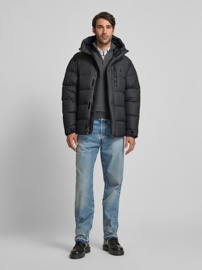 Peek & Cloppenburg Polo Ralph LaurenSteppjacke Mit Logo-Stitching In Anthrazit Melange