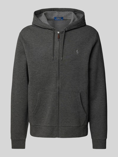 Peek & Cloppenburg Polo Ralph LaurenSweatjacke Mit Logo-Stitching In Graphit