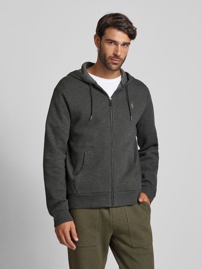 Peek & Cloppenburg Polo Ralph LaurenSweatjacke Mit Logo-Stitching In Graphit
