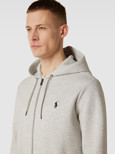 Peek & Cloppenburg Polo Ralph LaurenSweatjacke Mit Logo-Stitching In Hellgrau
