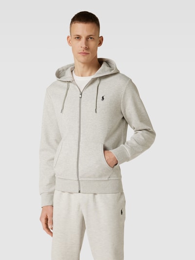 Peek & Cloppenburg Polo Ralph LaurenSweatjacke Mit Logo-Stitching In Hellgrau