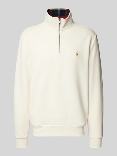 Peek & Cloppenburg Polo Ralph LaurenSweatshirt Mit Logo-Stitching In Offwhite