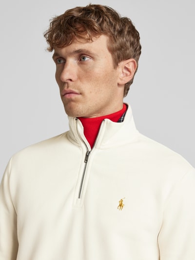 Peek & Cloppenburg Polo Ralph LaurenSweatshirt Mit Logo-Stitching In Offwhite