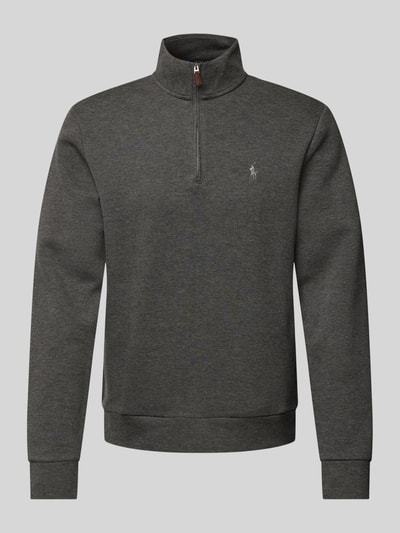 Peek & Cloppenburg Polo Ralph LaurenSweatshirt Mit Troyer-Kragen In Anthrazit Melange