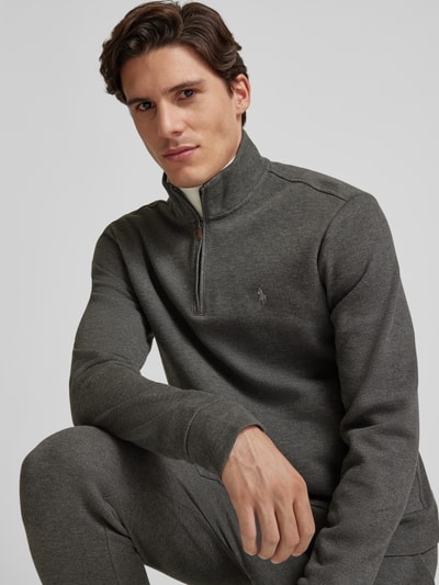 Peek & Cloppenburg Polo Ralph LaurenSweatshirt Mit Troyer-Kragen In Anthrazit Melange