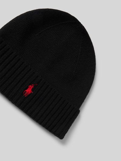 Peek & Cloppenburg Polo Ralph LaurenWollmütze In Strick-Optik In Black