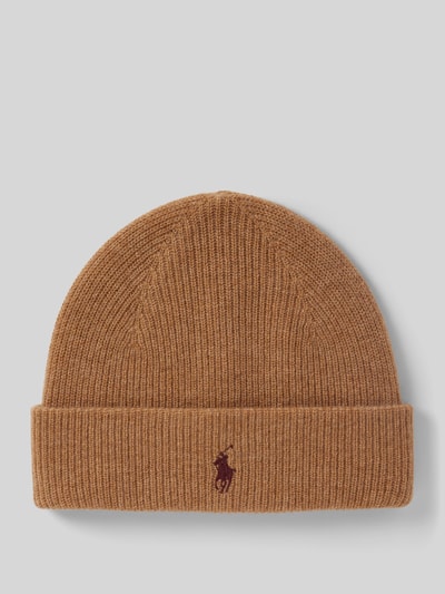Peek & Cloppenburg Polo Ralph LaurenWollmütze in Strick-Optik in camel