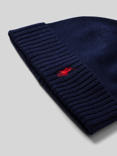 Peek & Cloppenburg Polo Ralph LaurenWollmütze In Strick-Optik In Dunkelblau