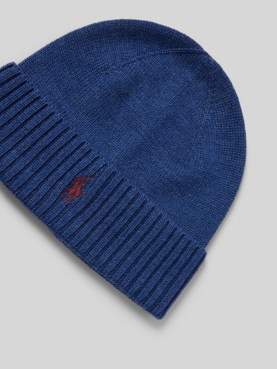 Peek & Cloppenburg Polo Ralph LaurenWollmütze In Strick-Optik In Jeansblau
