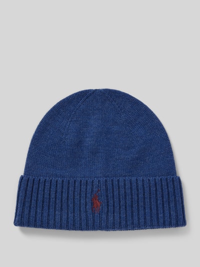 Peek & Cloppenburg Polo Ralph LaurenWollmütze in Strick-Optik in jeansblau