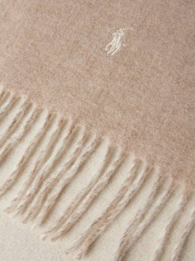 Peek & Cloppenburg Polo Ralph LaurenWollschal Mit Logo-Stitching In Beige