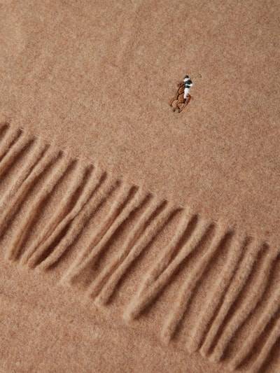 Peek & Cloppenburg Polo Ralph LaurenWollschal Mit Logo-Stitching In Camel