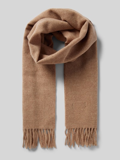 Peek & Cloppenburg Polo Ralph LaurenWollschal mit Logo-Stitching in camel