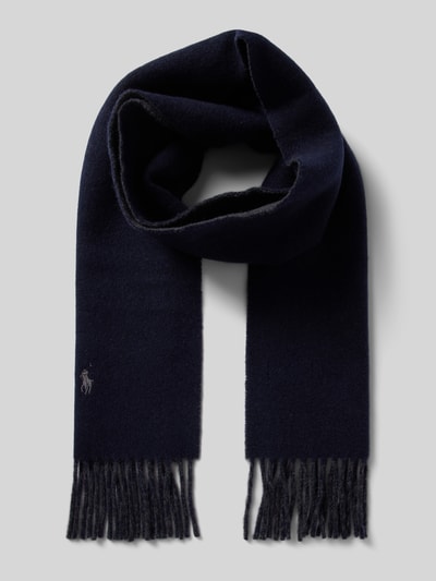 Peek & Cloppenburg Polo Ralph LaurenWollschal Mit Logo-Stitching In Marine