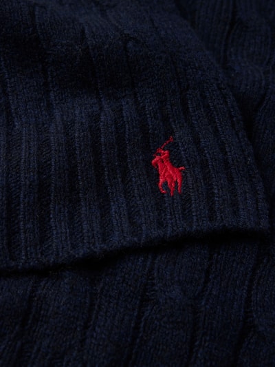 Peek & Cloppenburg Polo Ralph LaurenWollschal Mit Logo-Stitching In Marine