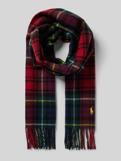 Peek & Cloppenburg Polo Ralph LaurenWollschal Mit Logo-Stitching In Rot