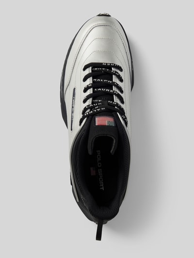 Peek & Cloppenburg Polo SportLedersneaker In Metallic In Silber