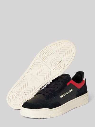 Peek & Cloppenburg Polo SportLedersneaker Mit Label-Detail In Black