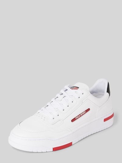 Peek & Cloppenburg Polo SportSneaker mit Label-Print Modell 'PS 300' in weiss