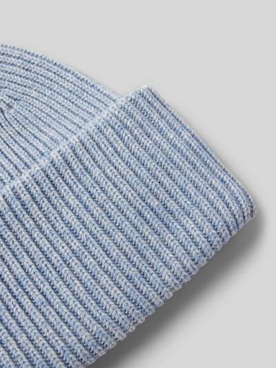 Peek & Cloppenburg ProfuomoBeanie Mit Breitem Umschlag In Hellblau Melange