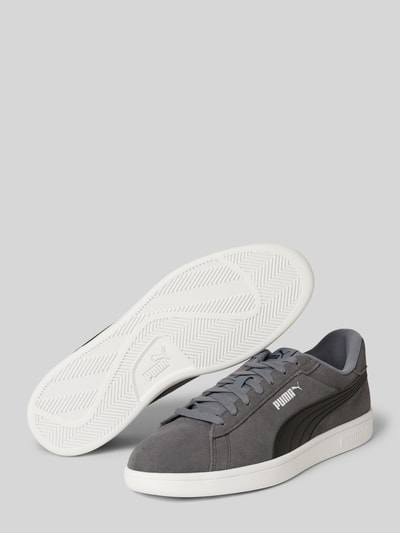 Peek & Cloppenburg PumaLedersneaker Mit Label-Details Modell 'Smash 3.0' In Mittelgrau