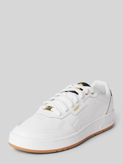 Peek & Cloppenburg PumaSneaker aus Leder mit Label-Detail in weiss