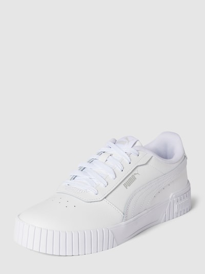 Peek & Cloppenburg PumaSneaker aus Leder mit Label-Detail Modell 'Carina' in weiss