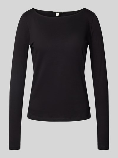Peek & Cloppenburg QSLongsleeve Mit U-Boot-Ausschnitt In Black