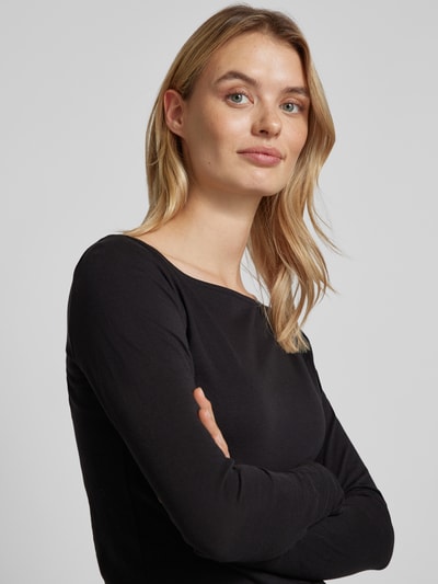 Peek & Cloppenburg QSLongsleeve Mit U-Boot-Ausschnitt In Black