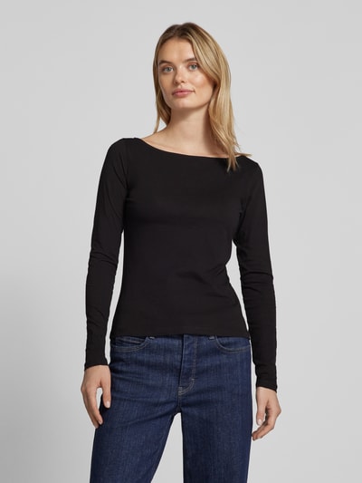 Peek & Cloppenburg QSLongsleeve Mit U-Boot-Ausschnitt In Black