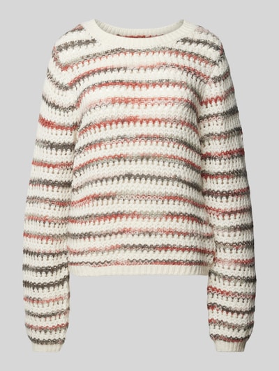 Peek & Cloppenburg QSStrickpullover Mit Gerippten Abschlüssen In Weiss