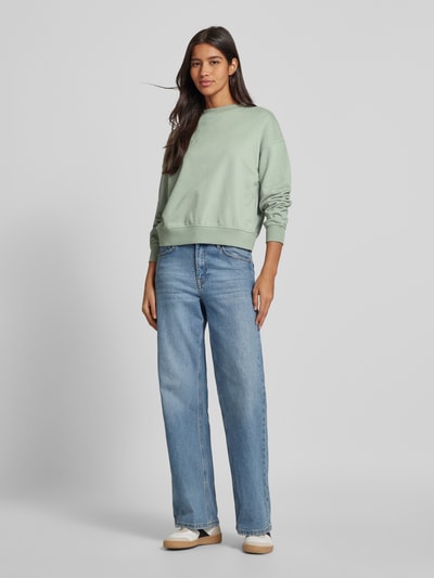 Peek & Cloppenburg QSSweatshirt mit Rundhalsausschnitt in hellgruen