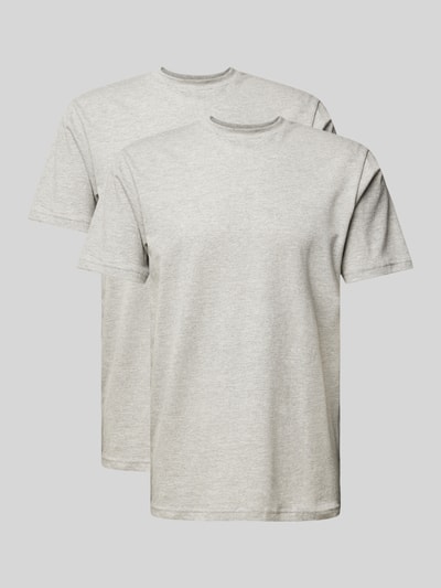 Peek & Cloppenburg RAGMANT-Shirt Mit Geripptem Rundhalsausschnitt In Hellgrau